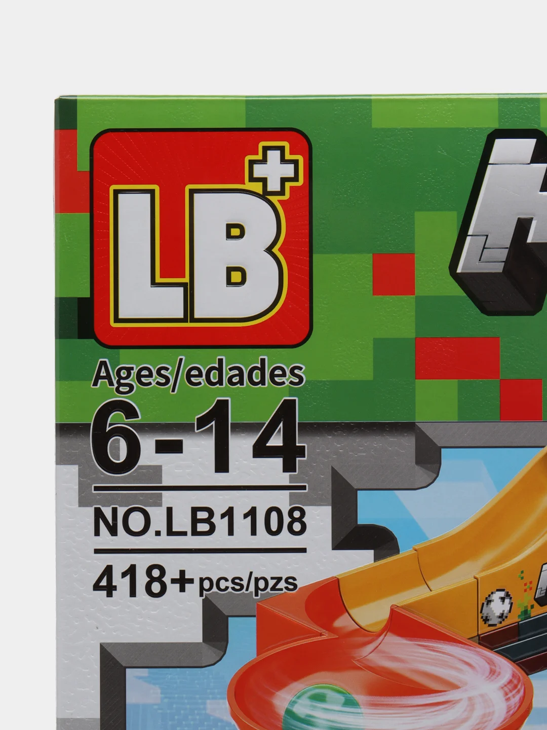 Лайм конструктор Minecraft(Майнкрафт) My World(Мой мир) совместим с Лего (Lego) 340-550 деталей