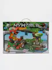 Лайм конструктор Minecraft(Майнкрафт) My World(Мой мир) совместим с Лего (Lego) 340-550 деталей