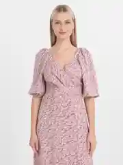 Зеленый платье женское в цветочек