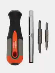 750106 Отвертка стержневая 6 в 1 ROUND GRIP 1/4",5/16"DR, SL5,6, PH1,2
