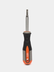 750106 Отвертка стержневая 6 в 1 ROUND GRIP 1/4",5/16"DR, SL5,6, PH1,2