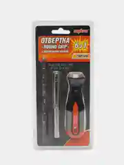 750106 Отвертка стержневая 6 в 1 ROUND GRIP 1/4",5/16"DR, SL5,6, PH1,2