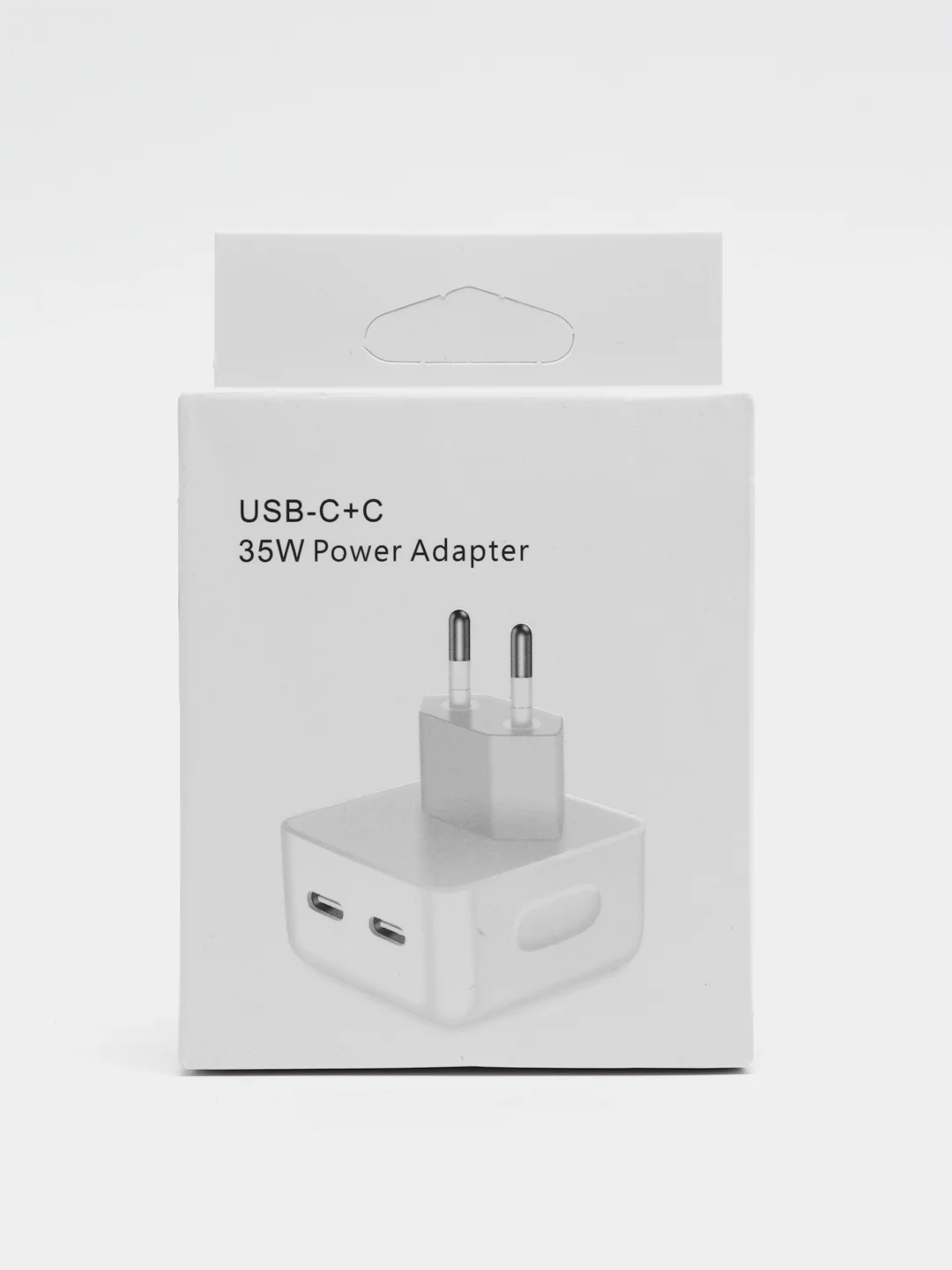 Зарядное устройство для iPhone, iPad, Mac, с двумя портами USB-C PD, 35W
