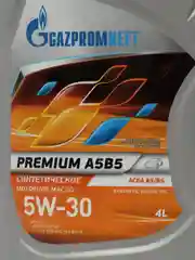 Масло моторное Газпромнефть Premium A5B5 5W-30, синтетика