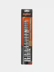 910614 Набор головок 1/4", 3/8", 1/2"DR на держателе, внешний TORX, E4-E24, 14 предметов