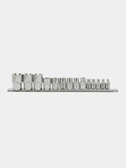 910614 Набор головок 1/4", 3/8", 1/2"DR на держателе, внешний TORX, E4-E24, 14 предметов