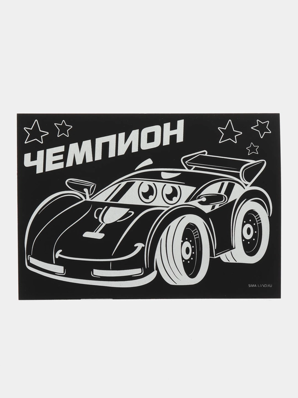 Гравюра Чемпион, полноцветное основание, набор 2 шт., 10х15 см