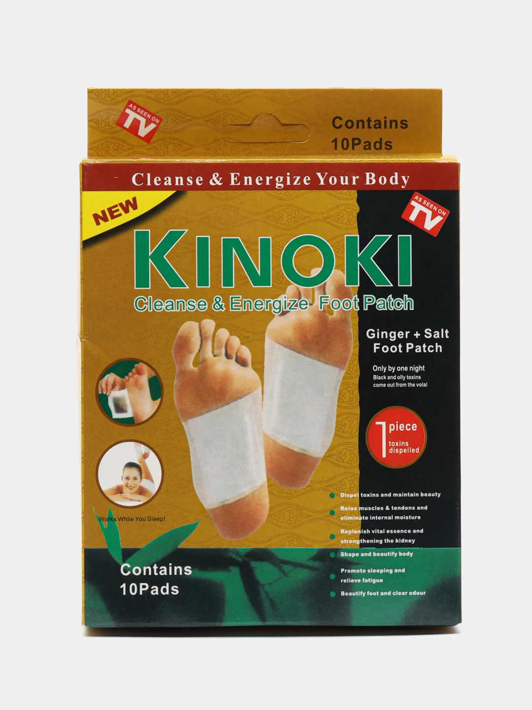 Лечебный пластырь Kinoki, пластырь для выведения токсинов, очищение организма