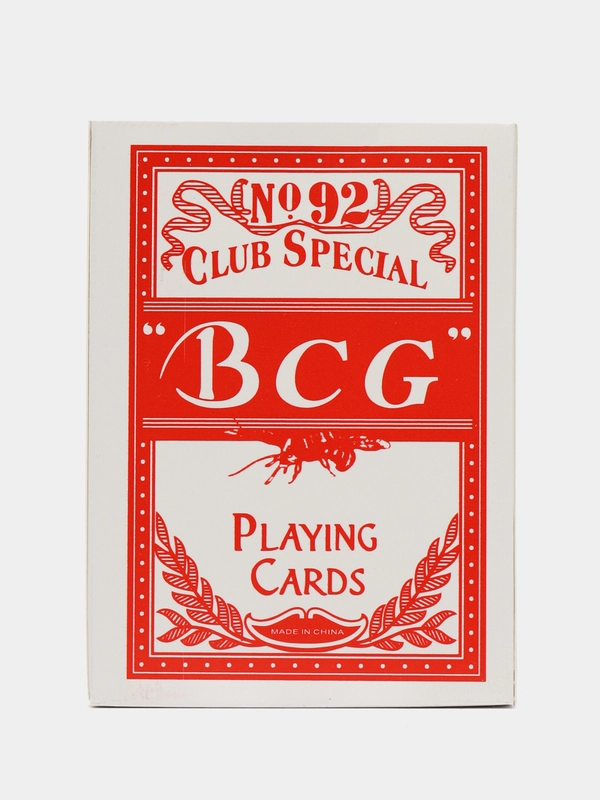 Игральные карты для покера BCG (красная рубашка), покер, игральные карты, карты