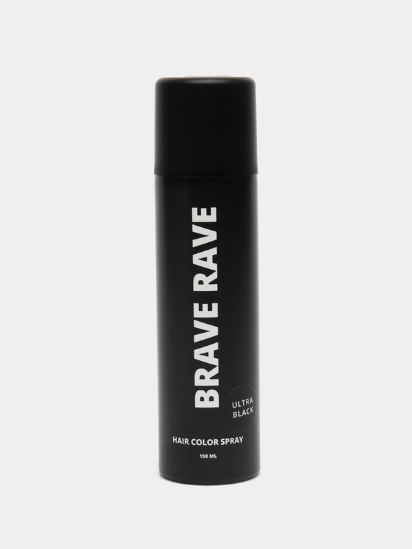 Birdybird черная спрей-краска для волос Brave Rave, 150 мл