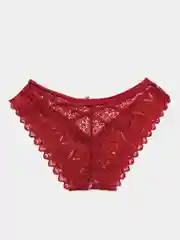 Бордовый женские трусы, гипюровые Большие размеры