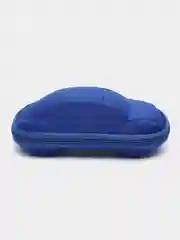 Синий очки солнцезащитные детские  UV400 с гибкими душками в комплекте с чехлом и шнурком