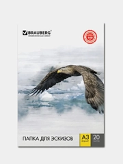 Папка для рисования А3/А4 - 20 л., BRAUBERG