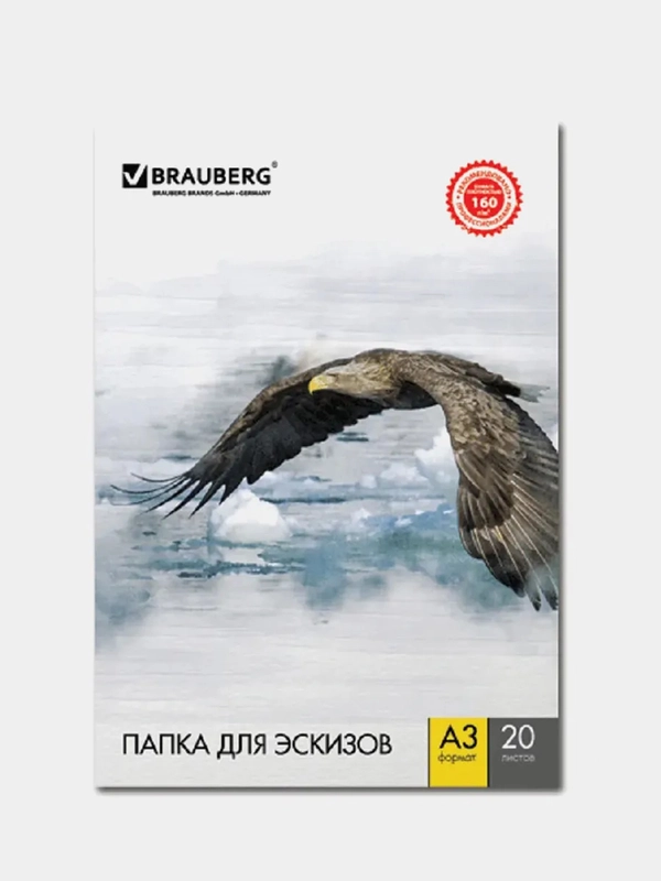 Папка для рисования А3/А4 - 20 л., BRAUBERG