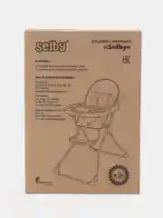 Стульчик для кормления Selby 152 "Совы", цвет серый