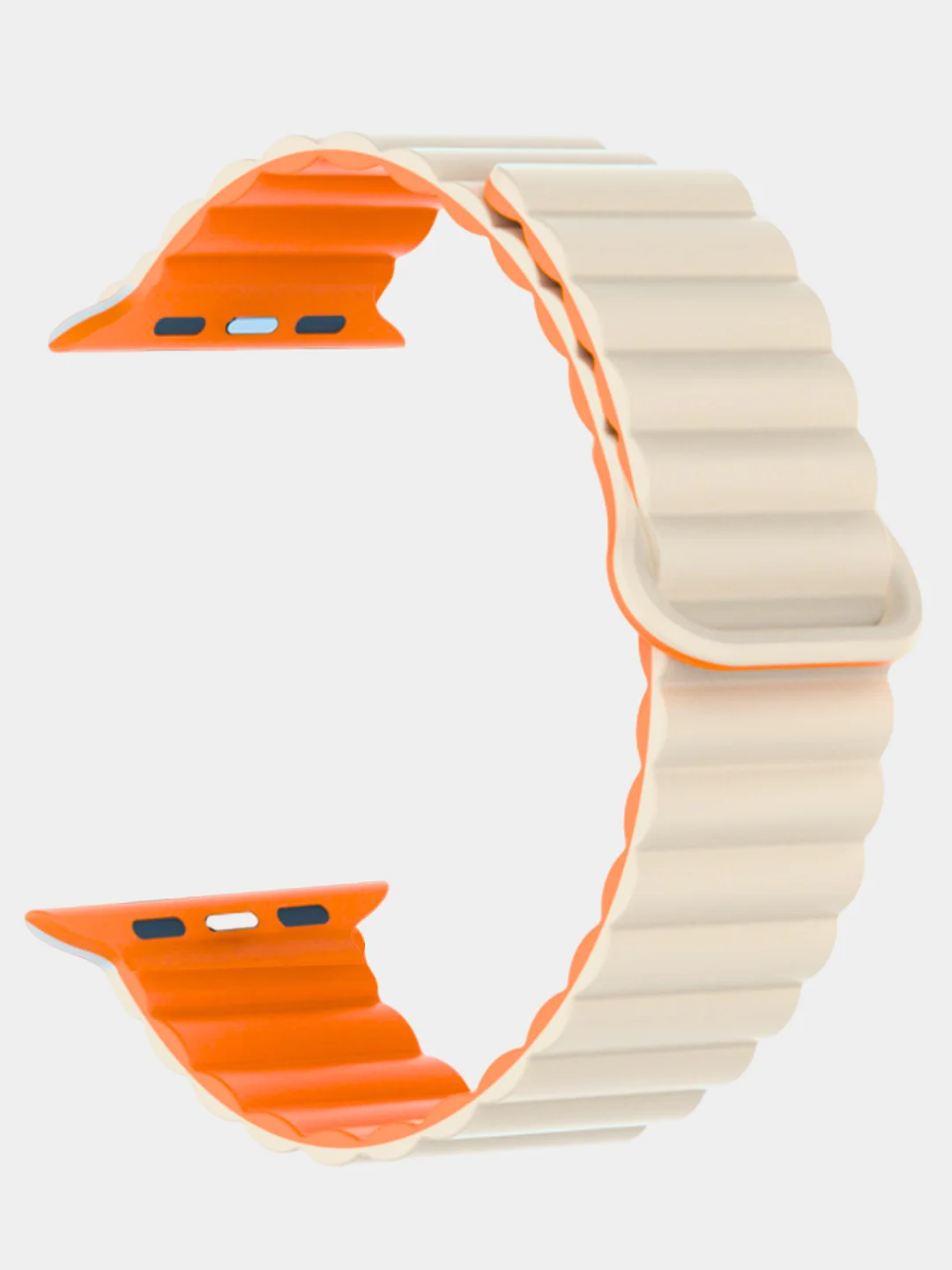 Светло-бежевый ремешок для смарт-часов Apple Watch магнитный Magnetic 38/40/41/42/44/45/49 мм ULTRA