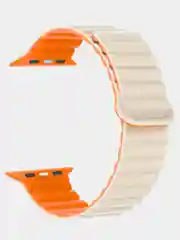 Светло-бежевый ремешок для смарт-часов Apple Watch магнитный Magnetic 38/40/41/42/44/45/49 мм ULTRA