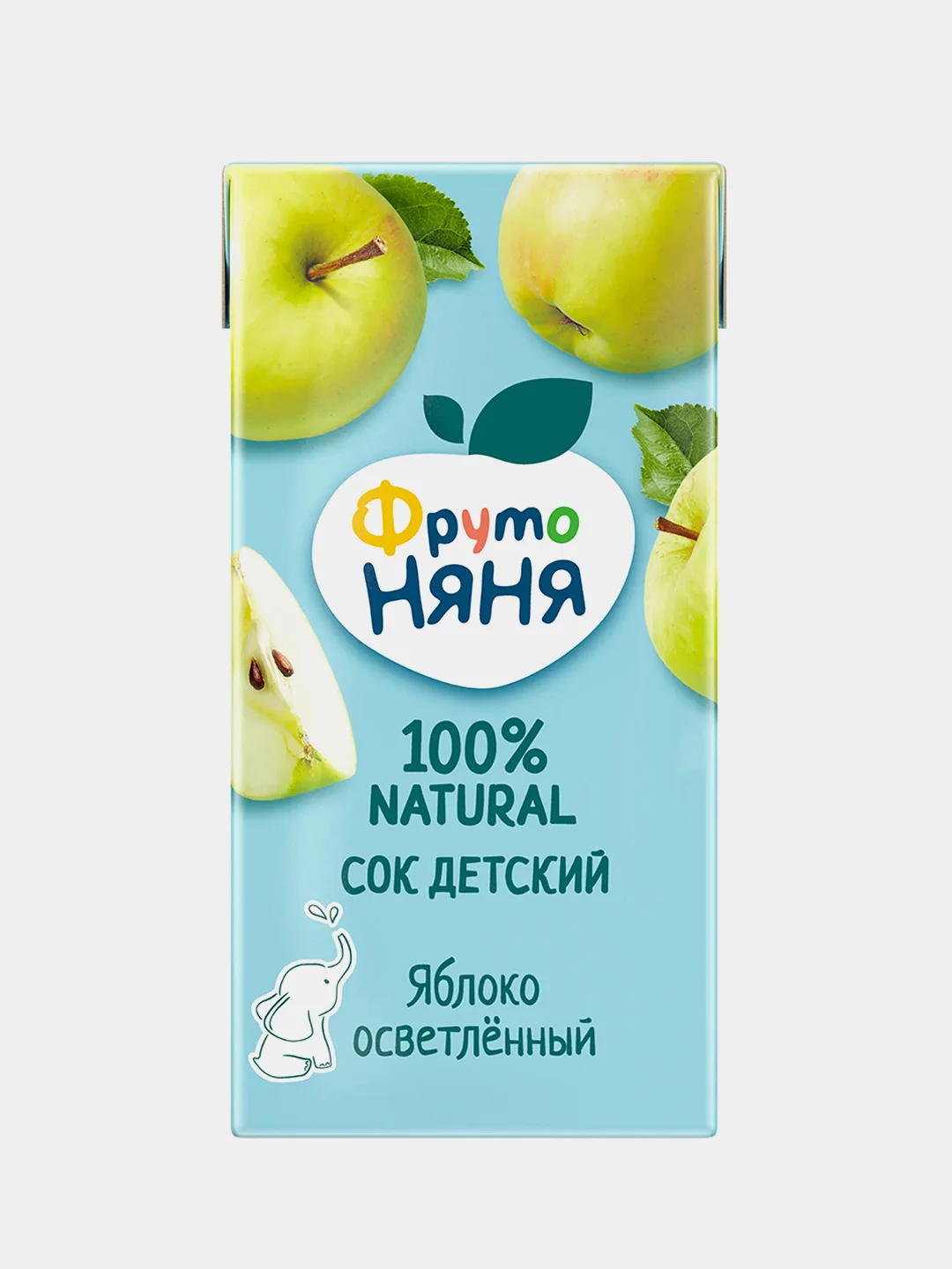 Сок детский ФрутоНяня из яблок с 4 месяцев, 0,2 л, упак. 18 шт
