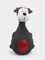 Черный летексная мультяшная игрушка с пищалкой, для собак