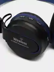 Наушники беспроводные LuazON HQ-3, складные, микрофон, microSD, черно-синие