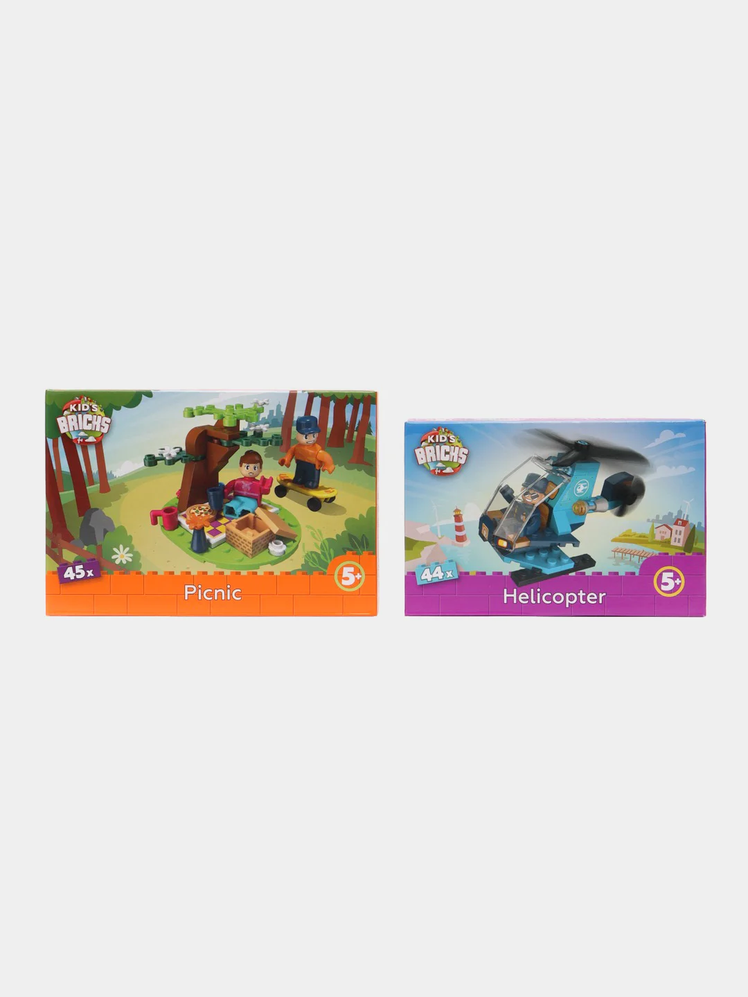 Конструктор kids bricks набор из 2 предметов Веролет и Пикник
