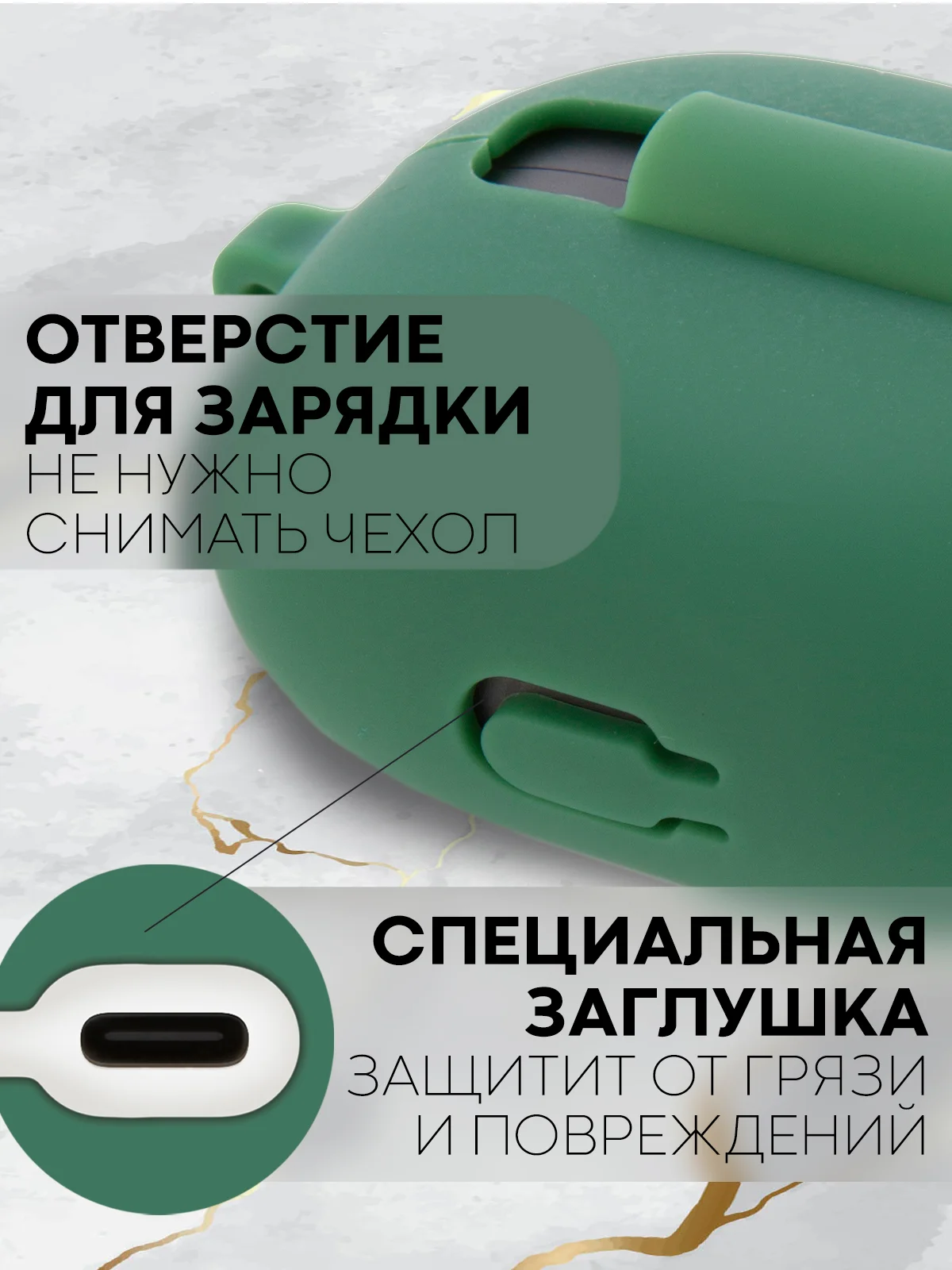 Зеленый чехол для беспроводных наушников Xiaomi Redmi Buds 3 Lite силиконовый КАРТОФАН матовый