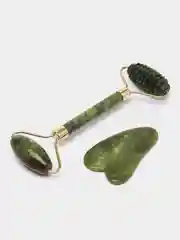 Тёмно-зелёный нефритовые массажеры/скребок из камня/ролик из камня/массажный/нефритовая гуаша