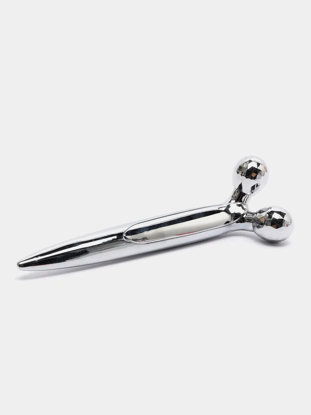 Серебряный лифтинг-массажер для лица и тела 3D Massager, роликовый