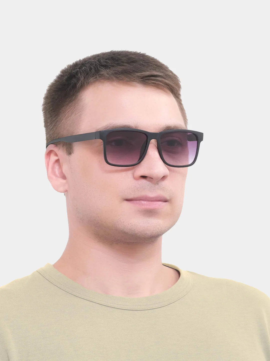 Фиолетовый очки мужские солнцезащитные с защитой от ультрафиолета,черные, градиент