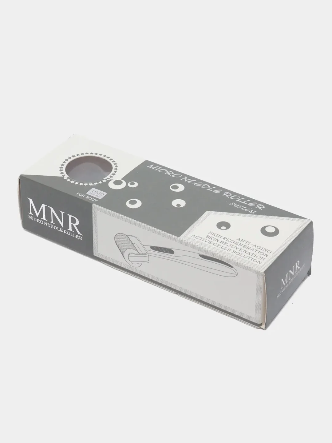 Мезороллер для лица и тела MNR 1080 игл из хирургической стали, размер игл 0,5мм
