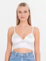 Белый женский топ