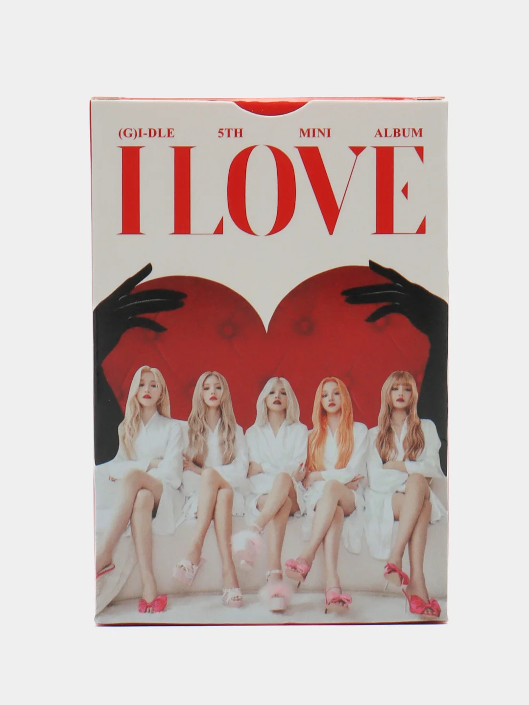 Красный карточки K-POP группы (G)I-DLE, КПОП, коллекционные, Джиайдл