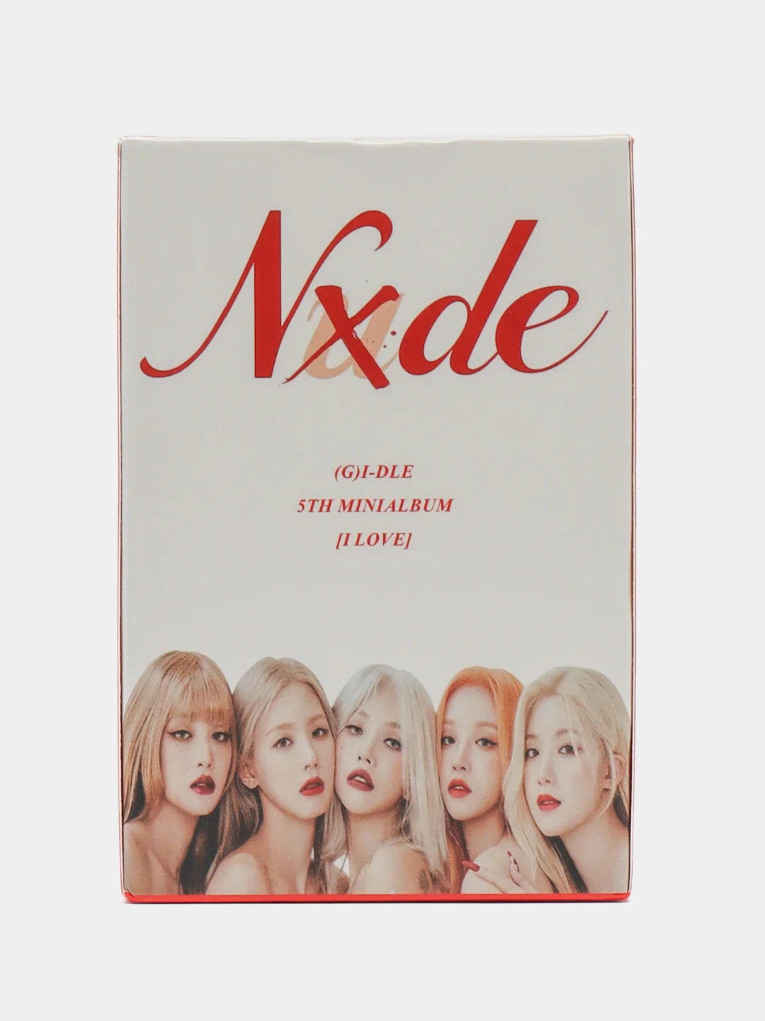 Красный карточки K-POP группы (G)I-DLE, КПОП, коллекционные, Джиайдл