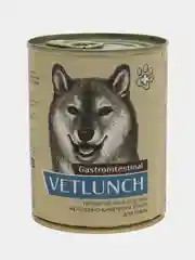 Влажный корм для собак Vetlunch Gastrointestinal профилактика болезней ЖКТ консервы 340гр