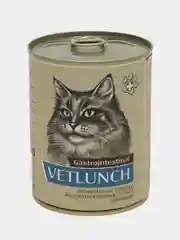 Влажный корм для кошек Vetlunch Gastrointestinal профилактика болезней ЖКТ консервы 340гр
