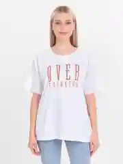 Белый футболка женская Оверсайз