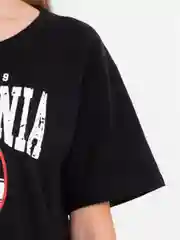 Черный футболка женская Оверсайз