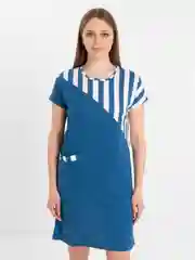 Морской платье-туника женская, 100% хлопок