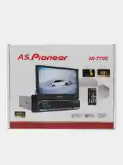 Магнитола c выдвижным дисплеем Pioneer, ПДУ, мультируль, USB, Bluetooth, AUX