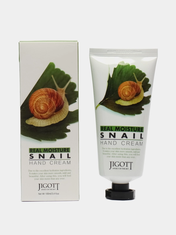 Крем для рук с экстрактом улитки Jigott Real Moisture Snail Hand Cream, 100 мл