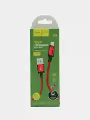 Красный hoco X89 Кабель Lightning USB, быстрая зарядка на айфон