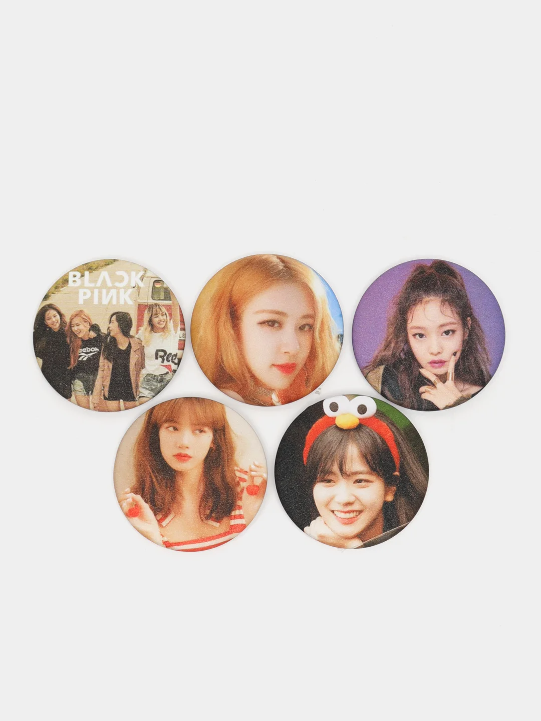 Бежевый набор значков BLACKPINK "Блэкпинк", 58 мм, значки крор, значки аниме