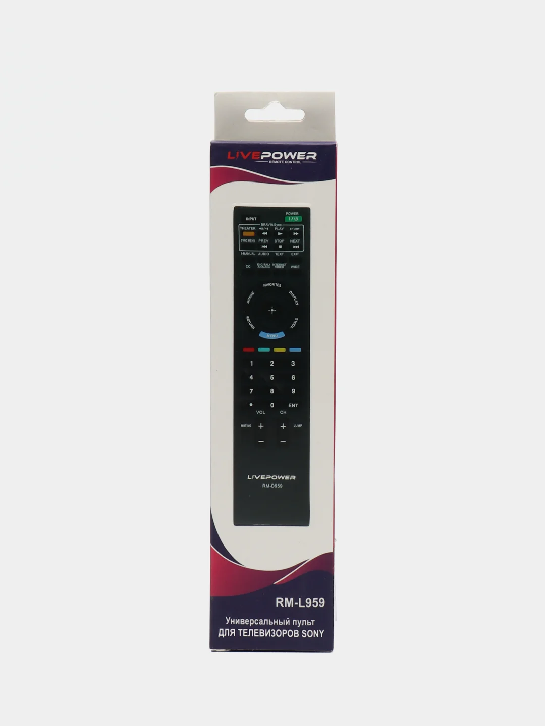 Универсальный пульт ДЛЯ ТЕЛЕВИЗОРОВ SONY RM-L959