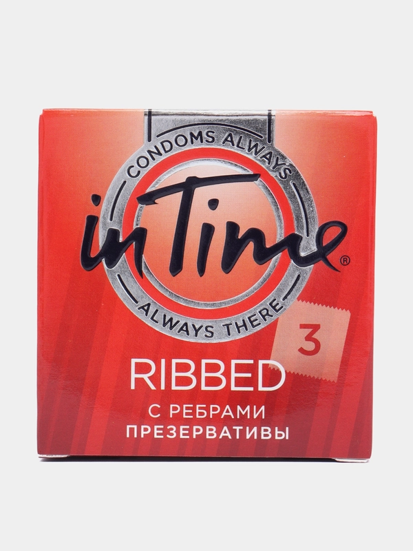 Презервативы IN TIME №3 Ribbed с ребрами