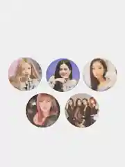 Багровый набор значков BLACKPINK "Блэкпинк", 58 мм, значки крор, значки аниме