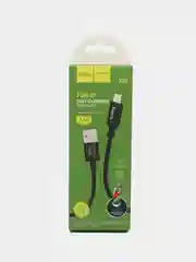 Черный hoco X89 Кабель Lightning USB, быстрая зарядка на айфон