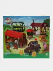 Конструктор kids bricks, набор из 3 предметов - Пекарня, Парк, Ферма