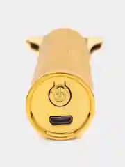Золотой триммер для стрижки волос и бороды, с USB, 4 насадки