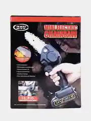 Черный электропила аккумуляторная, цепная, ручная, мини, садовая, 24V