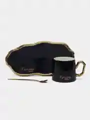 Чашка с блюдцем и ложкой LENARDI